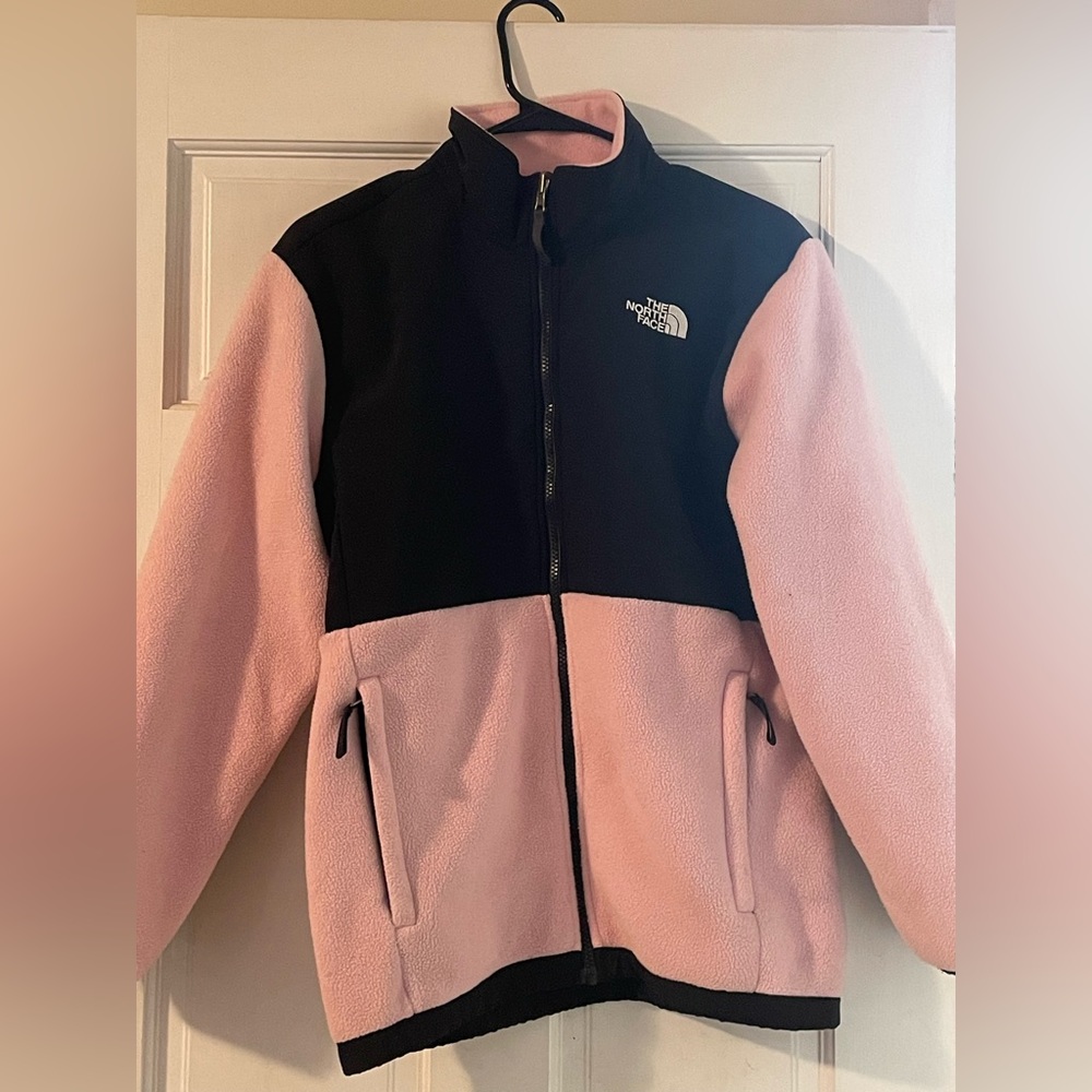 North Face Girls XL Light Pink Fleece Jacket